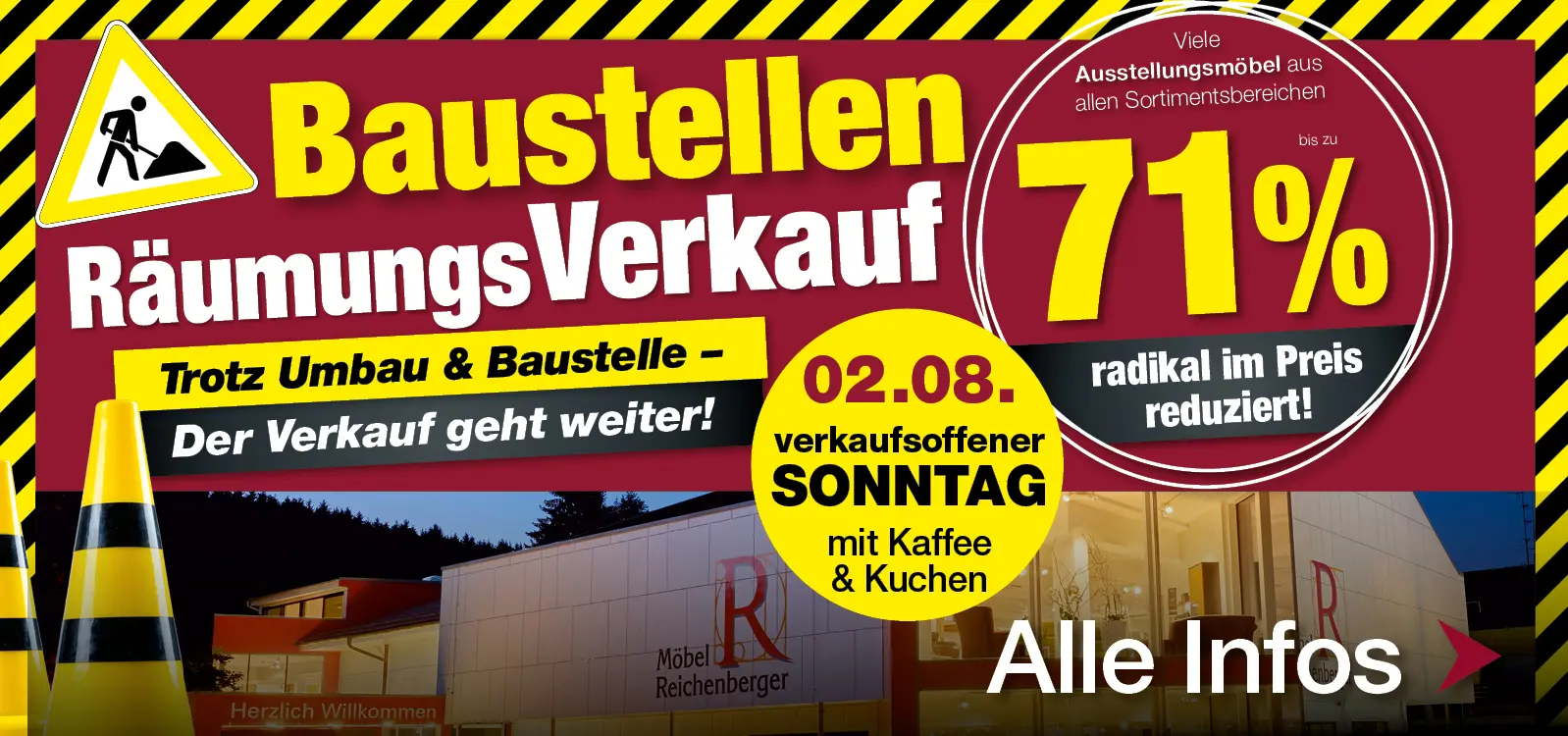 Baustellen Räumungsverkauf